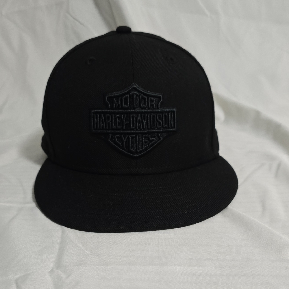 Harley-Davidson New Era 59fifty Black On Black Hat 4XL 7 7/8